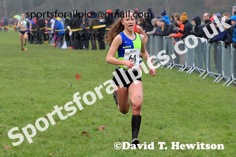 Junior Womens 2023 Northern Cross Country Champs., Witton Park, Blackburn. Photo: David T. Hewitson/Sports for All Pics